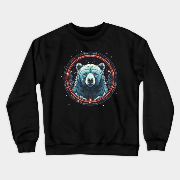 Grizzly Bear in Ornmament , Love Bears Crewneck Sweatshirt by dukito